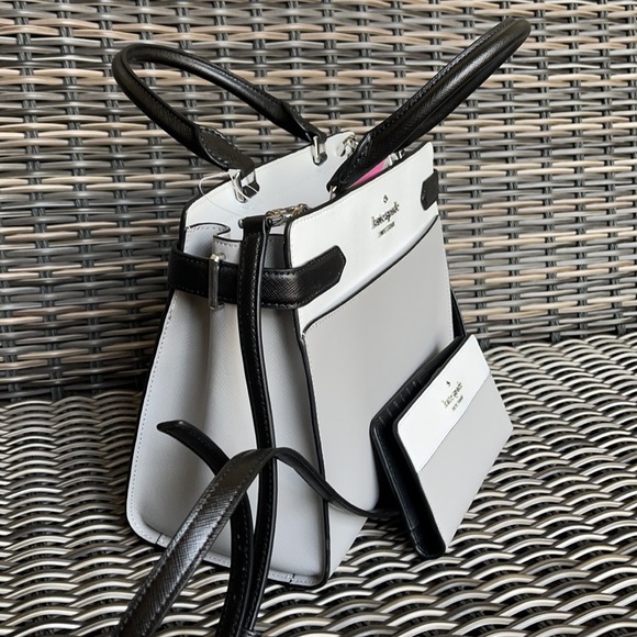 Kate Spade Staci Colorblock Medium Satchel & Staci Colorblock Large Slim Bifold - Picture 15 of 16